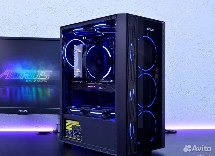 Игровой пк Intel I3 10100F + GTX 1070