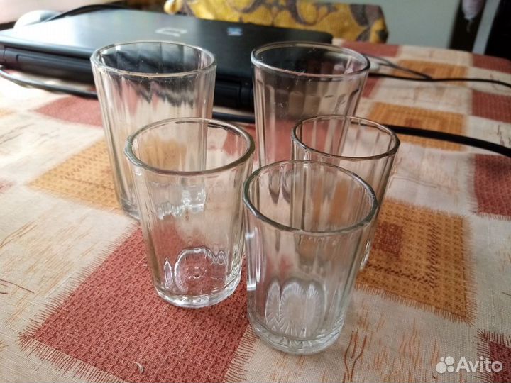 Стаканы граненые СССР и граненые стопки