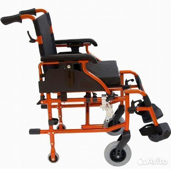 Коляска инвалидная с транзитными колёсами 514A-1