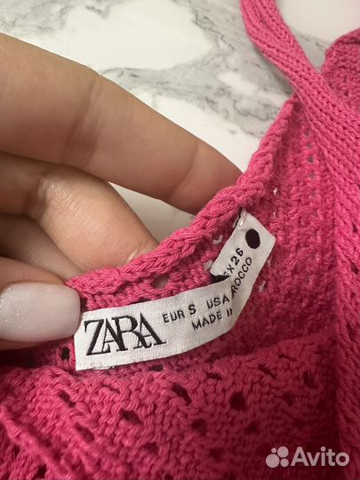 Топ вязаный zara