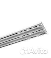 Алюминевый трехрядный карниз для штор Трэк-3 уют