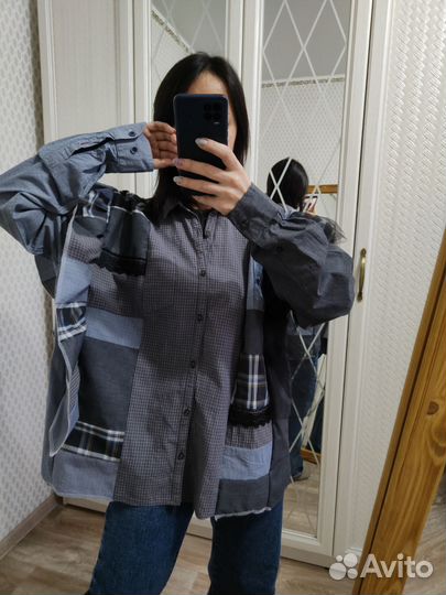 Рубашка пэчворк