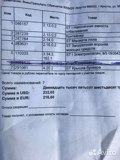 Запчасти для стиральных машин