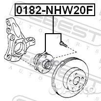 Ступица передняя 0182NHW20F Febest