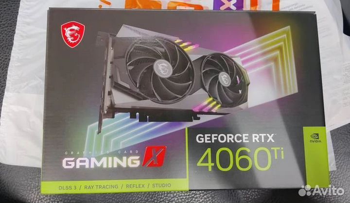 Видеокарта RTX 4060 TI MSI gaming X