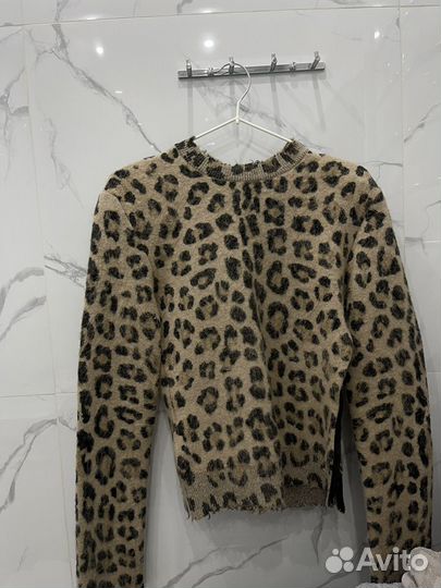 Итальянский свитер леопардовый