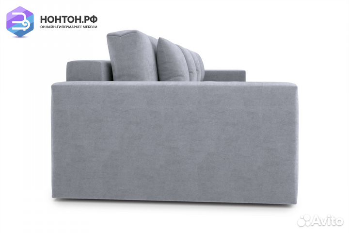 Диван прямой тик-так Монарх серый