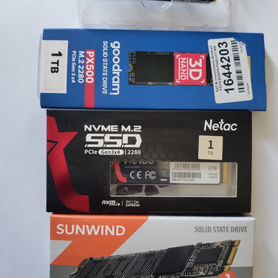 NVMe SSD m2 1Tb (новые)