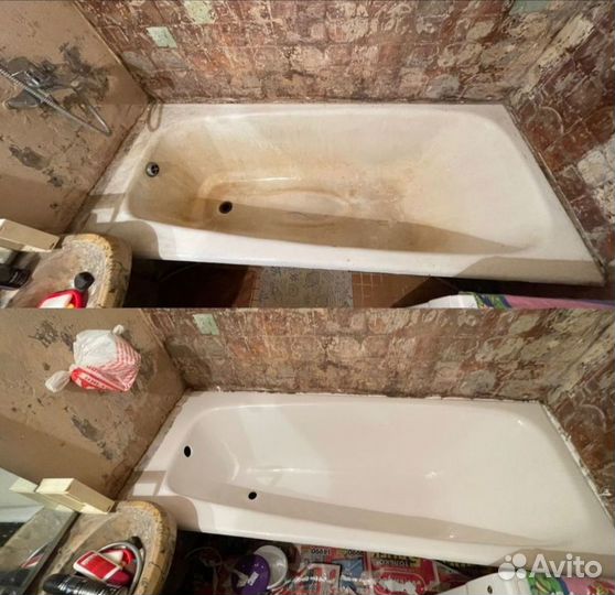 Реставрация стальной ванны