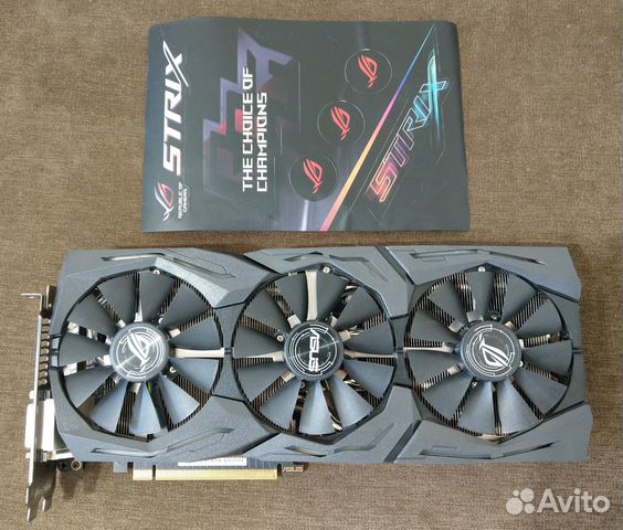 Видеокарта Asus GeForce GTX 1080 strix