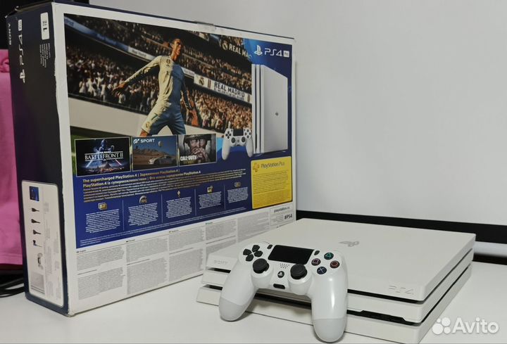 Sony PS4 pro белый 2tb HDD 9.00