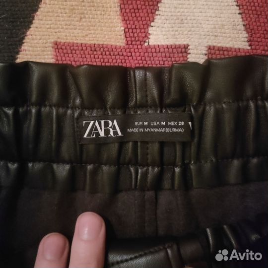 Кожаная юбка Zara