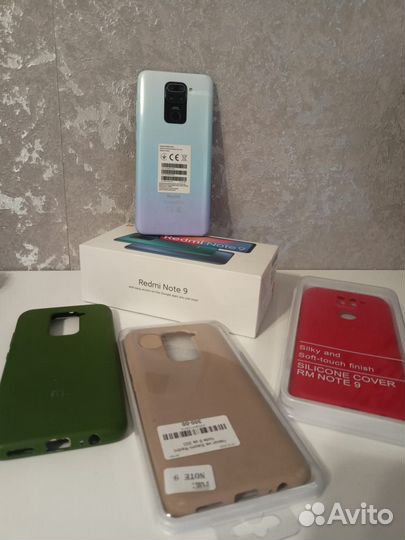 Телефон Redmi Note 9+4 чехла