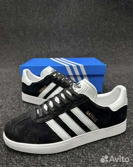 Adidas Gazelle женские черные премиум качества