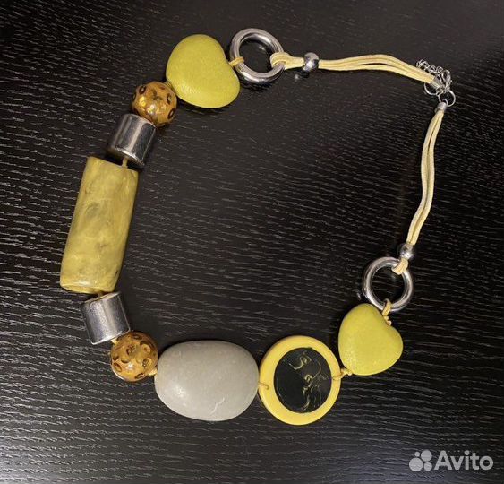 Украшение на шею, бусы из натуральных камней