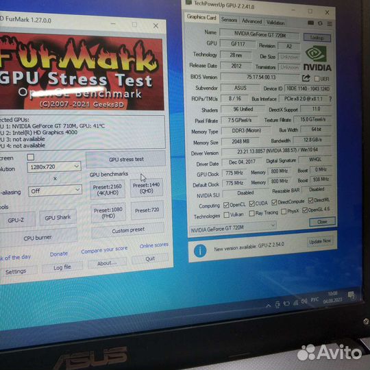 Asus x550cc i3/8gb/gt720 2gb/500gb