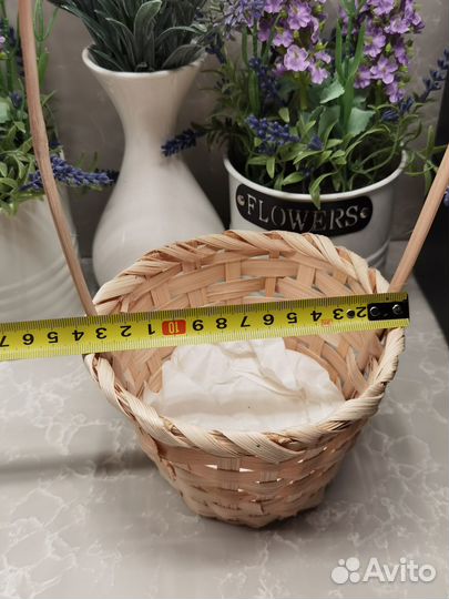 Корзина соломенная