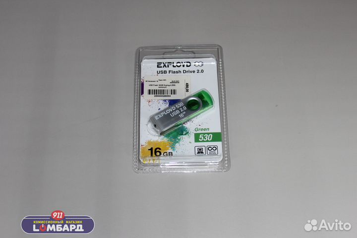 USB флэш-накопитель Exployd 530 16GB Green 2.0