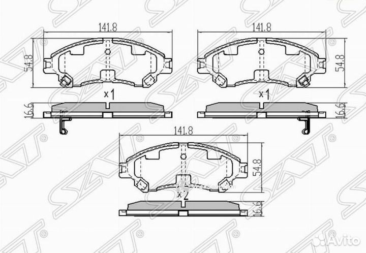 Колодки передние Suzuki SX4 Vitara ST5581061M00