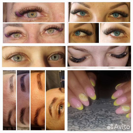 Наращивание,Ламинирование ресниц,бровей,ногтей