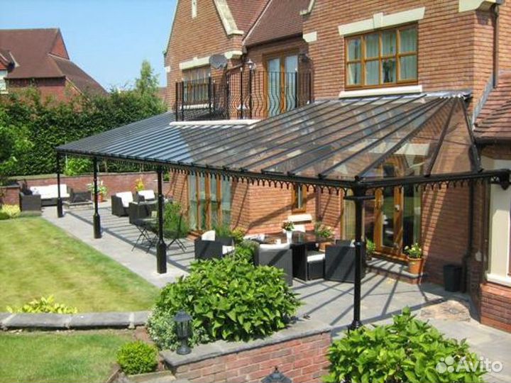 Навес из поликарбоната для авто