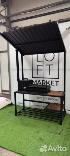 Мангал с печью под казан