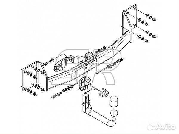 Фаркоп быстросъёмный BMW X6 E71, 2008-2012 Steinho