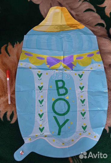 Фольгированные шары на выписку для мальчика