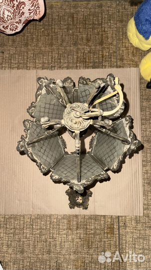 Латунная люстра-фонарь СССР