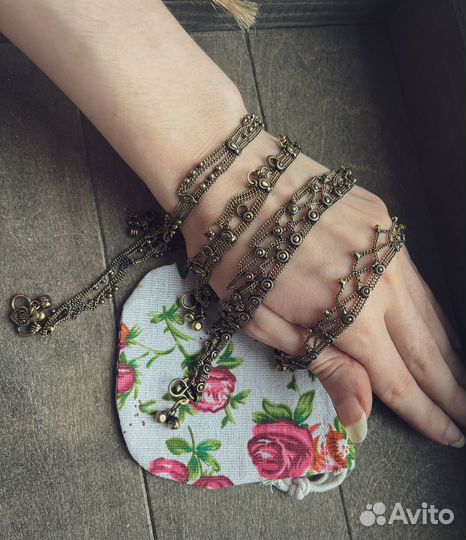 Браслет на ногу этно бохо ножные браслеты восток