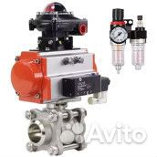 Кран шаровой DN.ru кшпп 316.200-ISO Ду80 Ру25, полнопроходной под приварку, нержавеющая сталь SS316