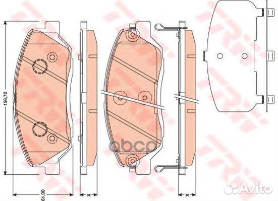 Колодки тормозные hyundai santa FE (CM) / (SM) 05