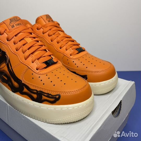 Nike Air Force 1 Low Orange Skeleton (9/10.5us)