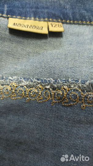 Джинсовый костюм для девочки