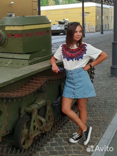 Джинсовая юбка hm