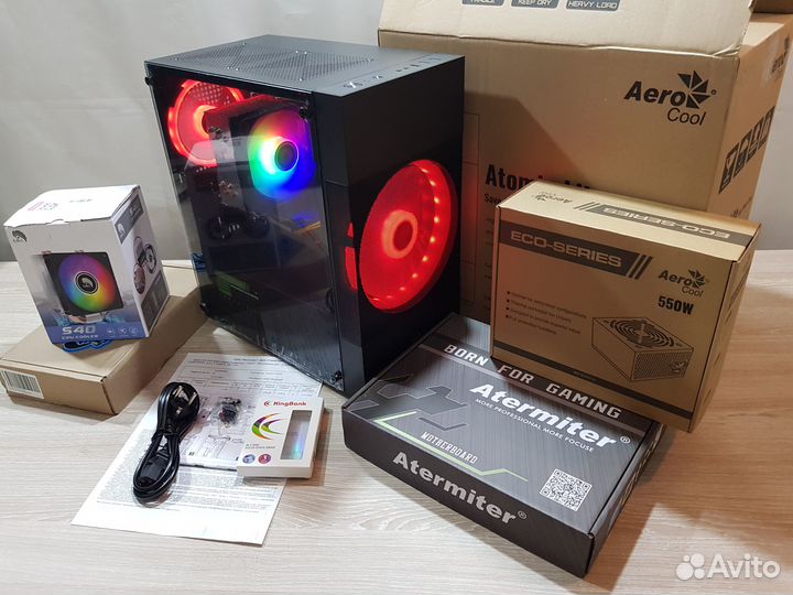 Игровой комп в корпусе AeroCool Atomic Lite v2