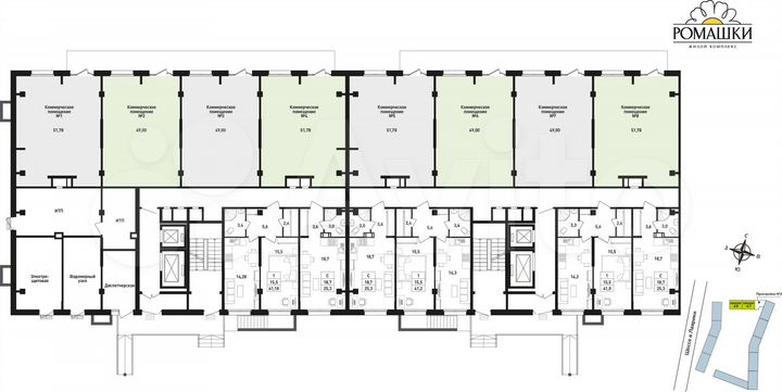 Свободного назначения, 49 м²