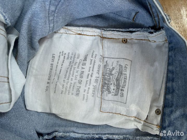 Джинсы levis 501 w30l32