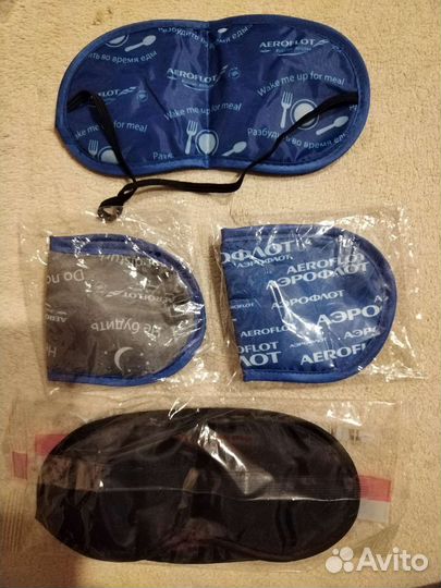 Повязки на глаза и беруши для сна. Новые