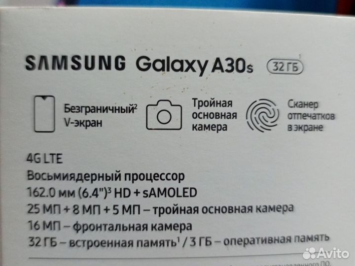 Samsung Galaxy A30s, 3/32 ГБ