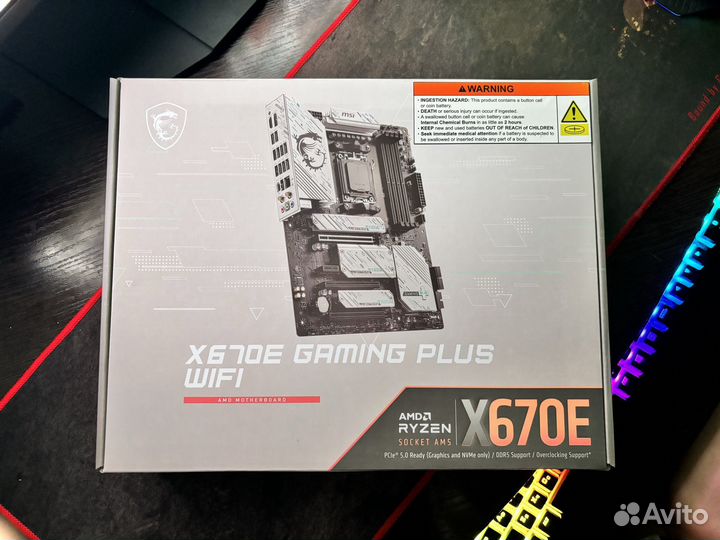 MSI X670E gaming plus wifi плата Новая