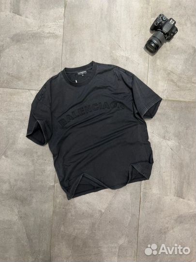 Balenciaga футболка оверсайз мужская