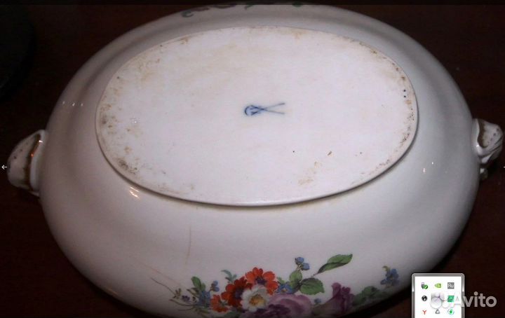 Супница Meissen огромная. Клеймо 1945-47 г.г