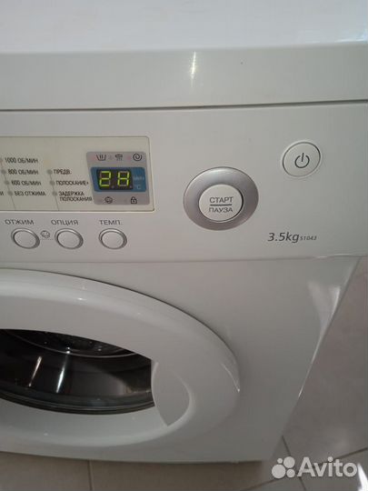 Стиральная машина Samsung S1043 узкая 38 см