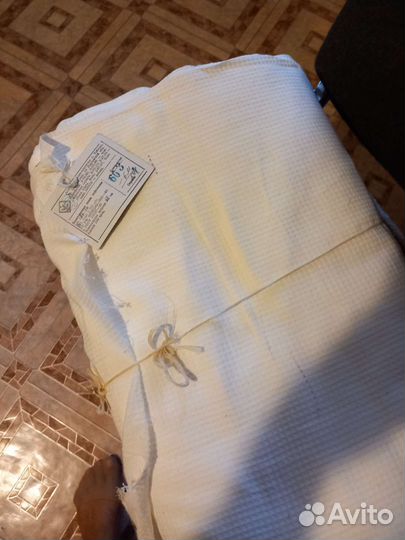 Ткань белая вафельная полотенечная 70руб м