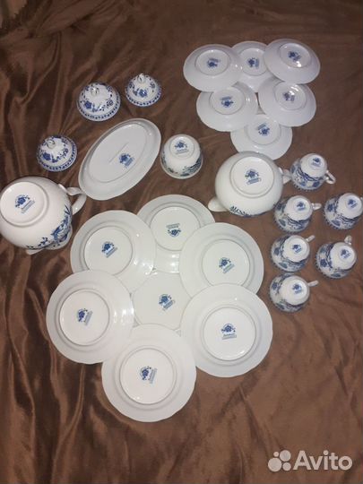 Мейсен чайно-кофейный сервиз. 23 предмета