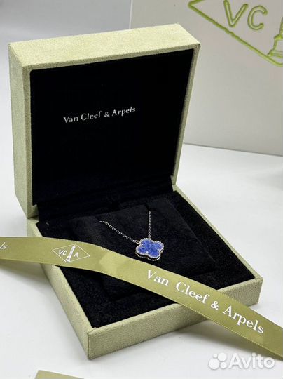 Van cleef arpels браслет 5 мотивов питерсит синий