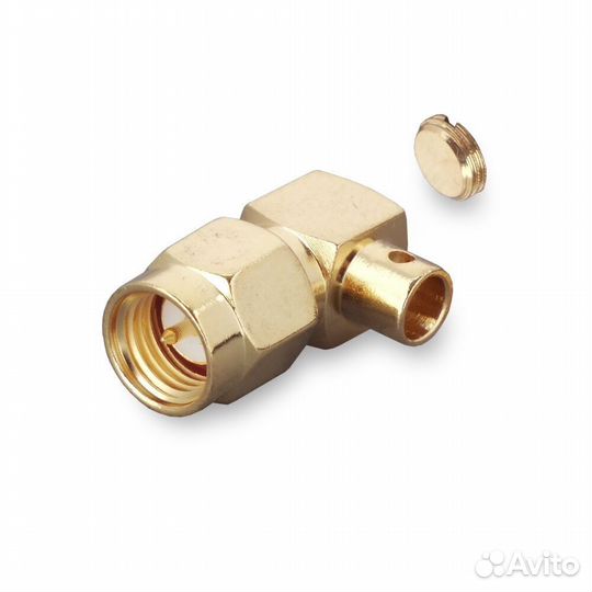 Разъем SMA(male) - Semi Rigid RG402 (0.141) углово