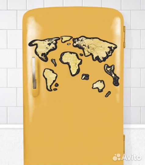Подарок магнит Карта мира