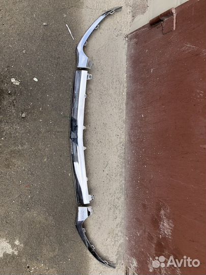 Mercedes w205 хром передний бампер